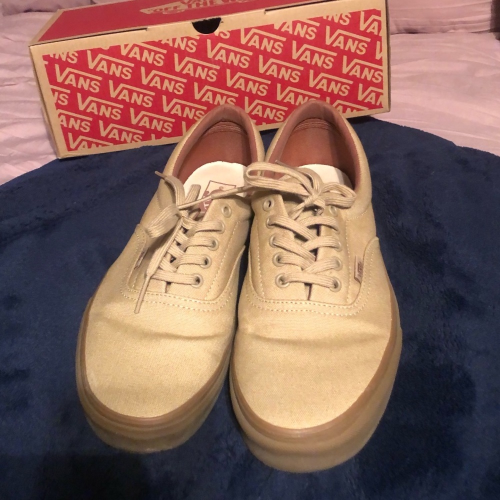 Tans vans! Size 10.5. 8.5/10 condition!
